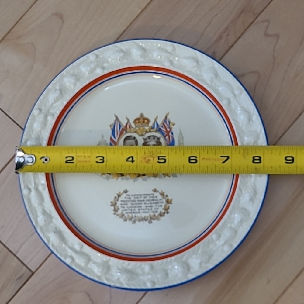 Vintage King George VI Commemorative Visit To Canada 1939 Plate - Picture 4 of 4